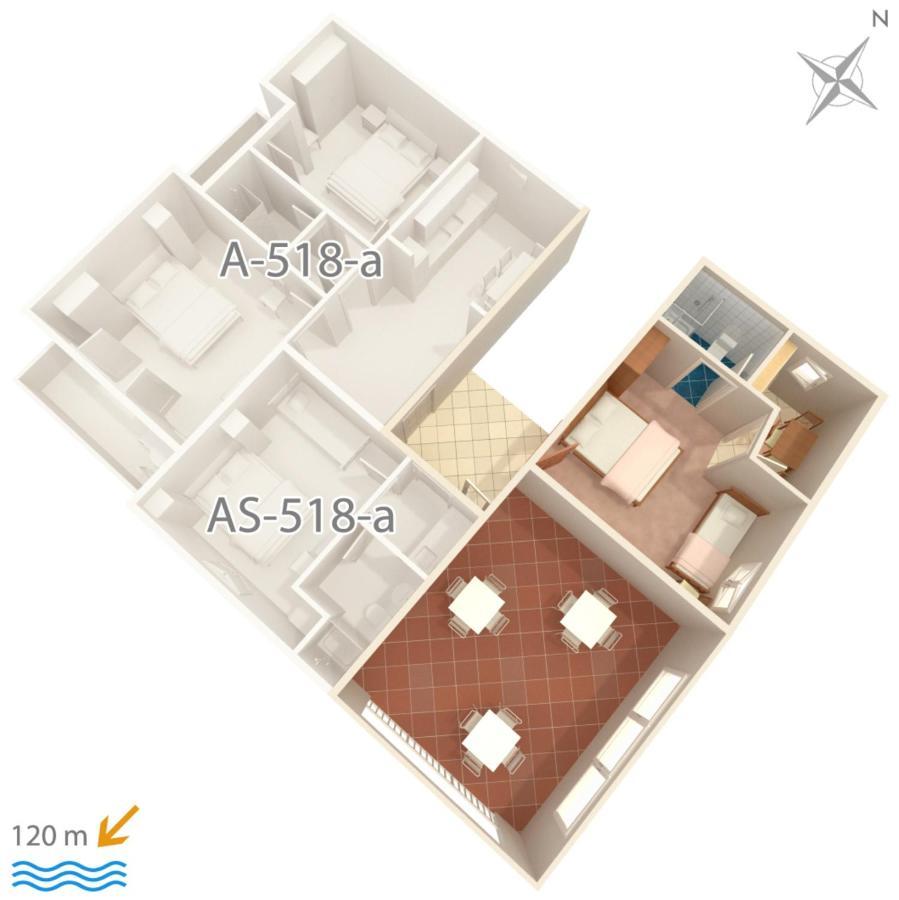 Apartment Podgora 518B 外观 照片